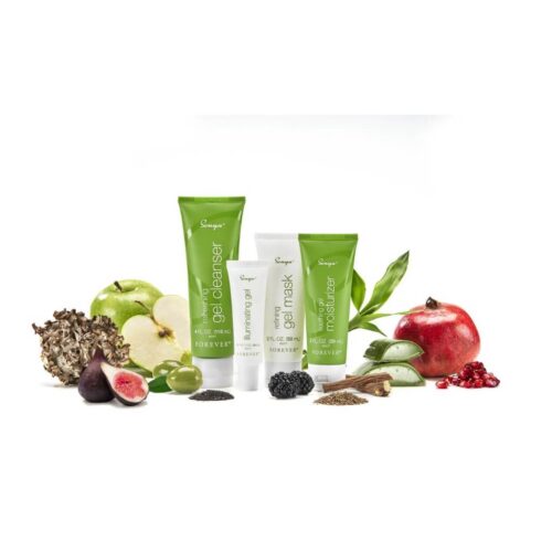 Grup cu toate produsele Sonya daily skincare Kit system